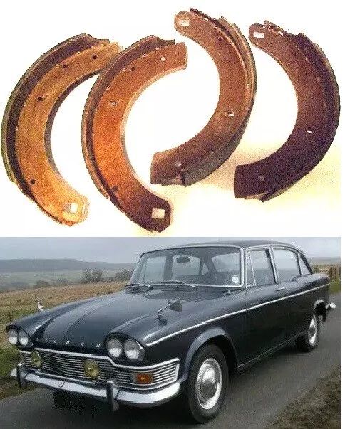 REAR BRAKE SHOES SET (Humber Hawk) (Ser.2,3,4,4a) (**From Oct 60- 1968**)   